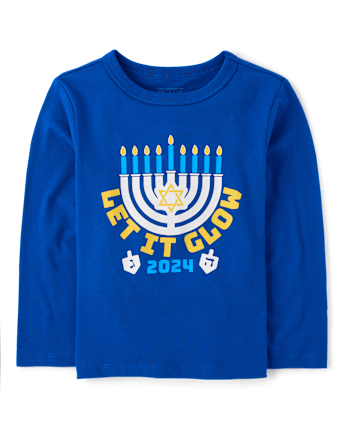 Unisex Baby And Niños pequeños Hannukah Camisetas estampadas