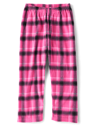 Pink and black plaid pants hot sale