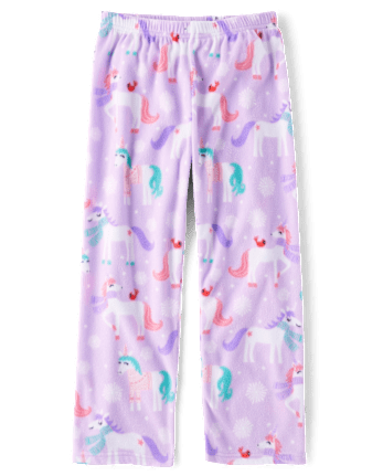 Girls Unicorn Microfleece Pajama Pants