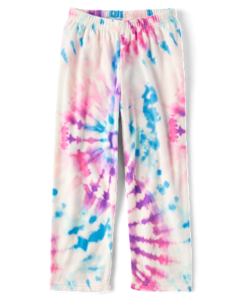 Girls Tie Dye Microfleece Pajama Pants