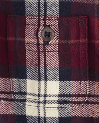 Baby And Toddler Boys Plaid Flannel Button Up Shirt