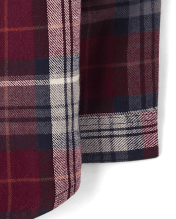 Baby And Toddler Boys Plaid Flannel Button Up Shirt
