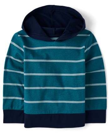 Baby And Toddler Boys Striped Hooded Top