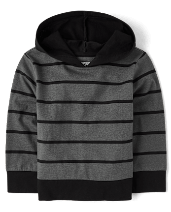 Baby And Toddler Boys Striped Hooded Top