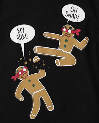 Camisetas estampadas Gingerbread Ninja para niños