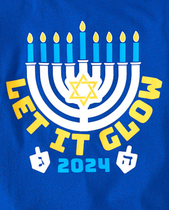 Camisetas estampadas Hannukah unisex para niños