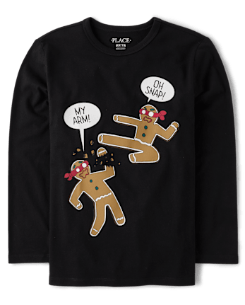 Boys Gingerbread Ninja Graphic Tee