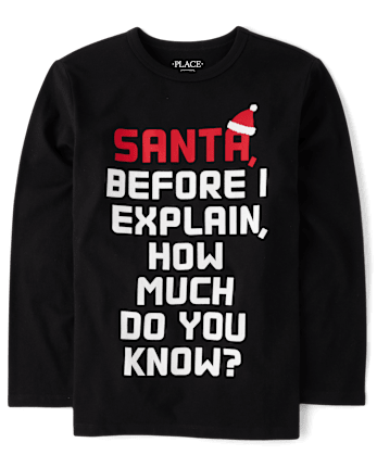 Camisetas estampadas Boys Santa Explique