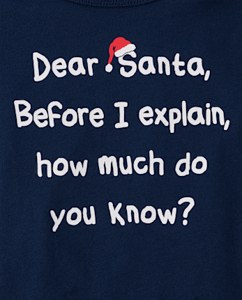 Baby And Niños pequeños Boys Dear Santa Camisetas estampadas