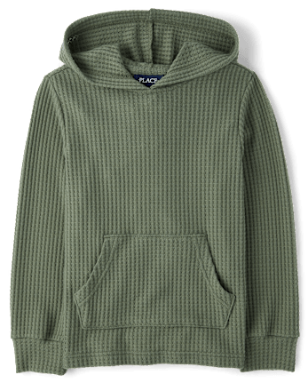 Boys Soft Chunky Thermal Hoodie