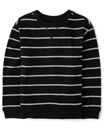Boys Plush Rib Lightweight Sweater Top