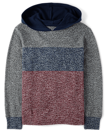 Boys Colorblock Hooded Top
