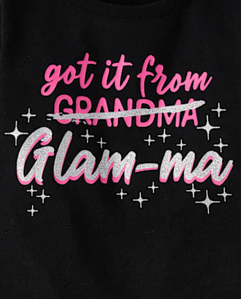 Baby And Niños pequeños Niña Glam-Ma Camisetas estampadas