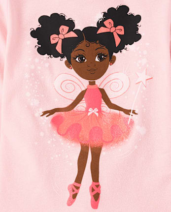 Baby And Niños pequeños Niña Bailarina Camisetas estampadas