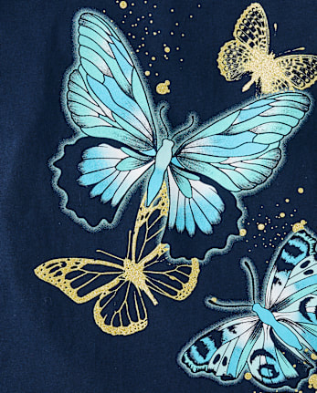 Girls Butterfly Graphic Tee