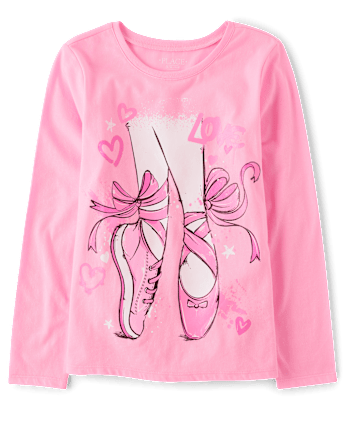 Girls Ballet Shoes Graphic Tee