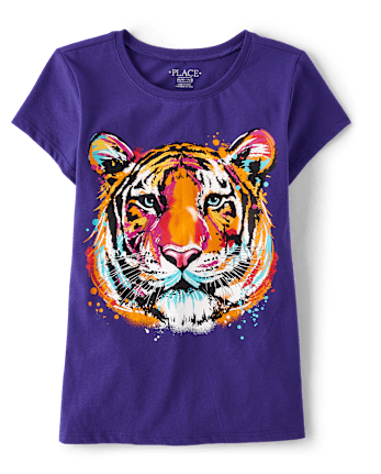 Girls Tiger Graphic Tee