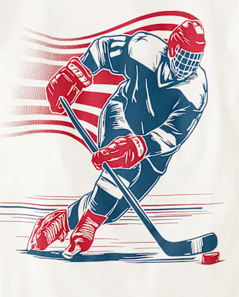 Boys Hockey Player Graphic Tee