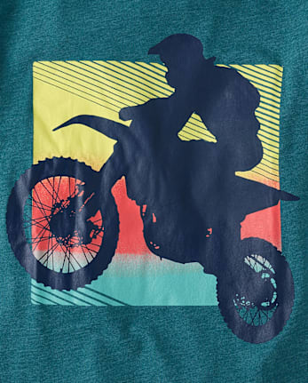 Boys Long Sleeve Dirt Bike Graphic Tee S D SEAFARE The Children s Place