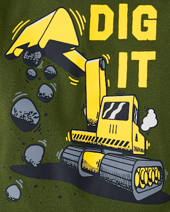 Baby And Niños pequeños Boys Dig It Construction Camisetas estampadas