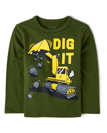 Baby And Niños pequeños Boys Dig It Construction Camisetas estampadas