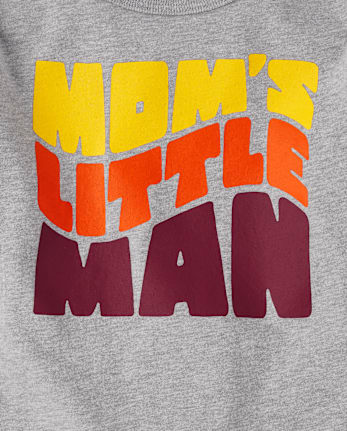 Baby And Toddler Boys Mom's Little Man Graphic Tee