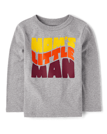 Baby And Toddler Boys Mom's Little Man Graphic Tee