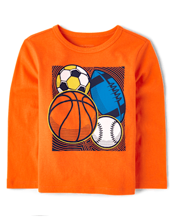 Baby And Niños pequeños Boys Sports Camisetas estampadas