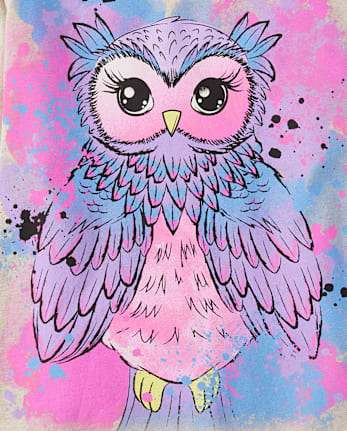 Girls Owl Graphic Tee