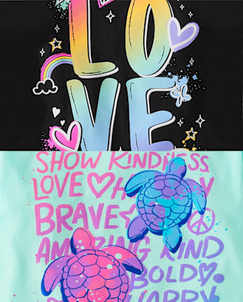 Fille Animal T-shirt imprimé 5-Pack