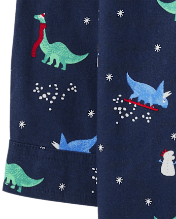 Baby And Toddler Boys Print Poplin Button Up Shirt