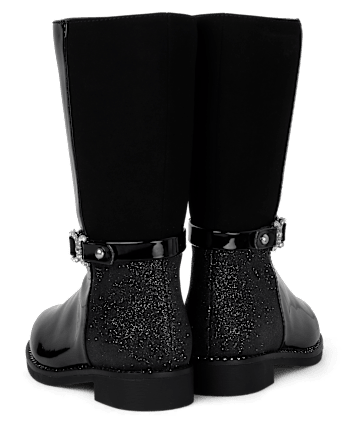Toddler Girls Jeweled Buckle Tall Boots