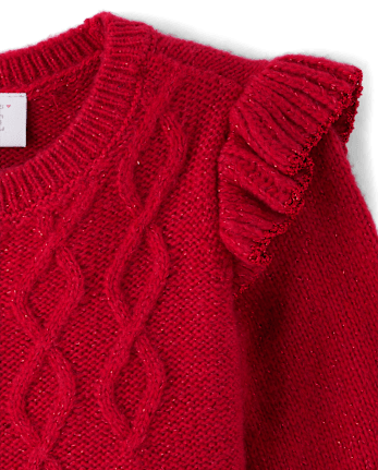 Baby And Toddler Girls Cable Knit Sweater Dress