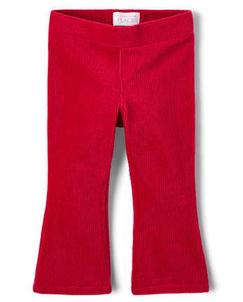 Baby And Toddler Girls Stretch Faux Corduroy Flare Pants