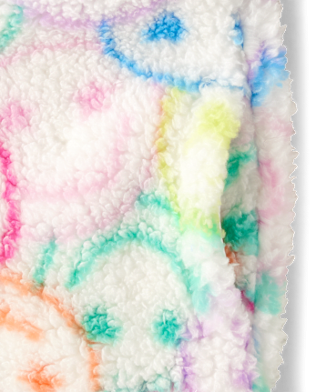 tout-petit, fille Imprimé Sherpa Zip Up Veste