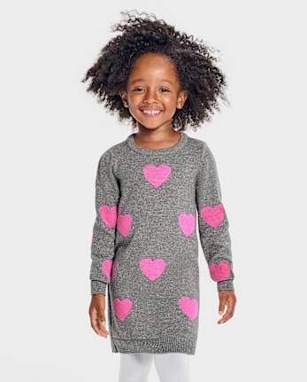 Girls gray sweater dress on sale