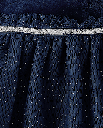Baby And Toddler Girls Velour Glitter Star Tutu Dress