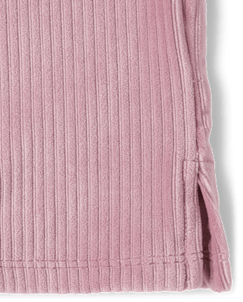 Toddler Girls Ribbed Velour 2-Piece Outfit Set