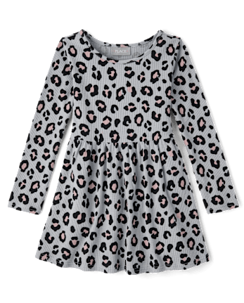 Girls Print Thermal Everyday Dress