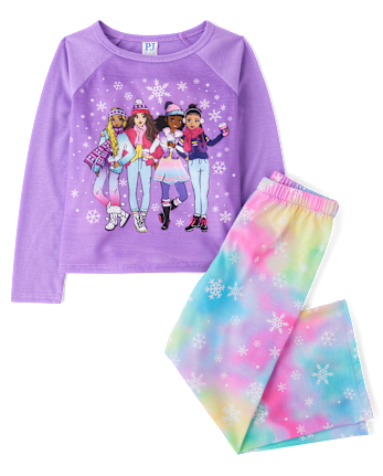 Girls Snow Pajamas