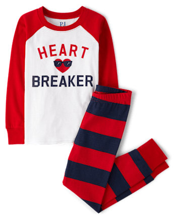 Boys Heartbreaker Snug Fit Cotton Pajamas