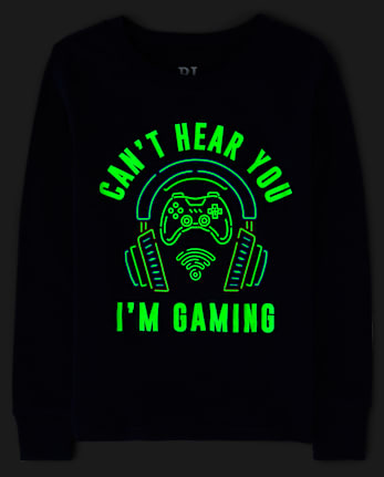 Boys Glow Gamer Snug Fit Cotton Pajamas