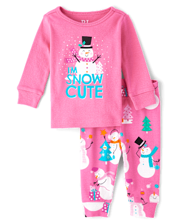 Bébé Et tout-petit, fille Pyjama en coton Snowman Snug Fit