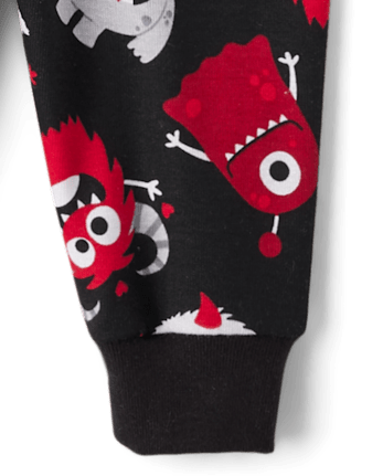 Baby And Toddler Boys Daddy's Monster Snug Fit Cotton Pajamas