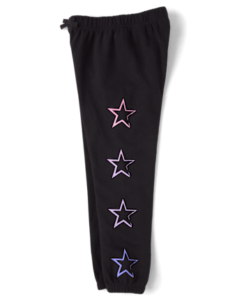 Girls Graphic Fleece Jogger Pants