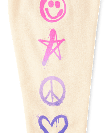 Pantalon de jogging fille imprimé molleton