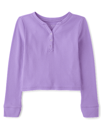 Haut Henley thermique pour fille