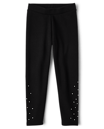 Girls Rhinestone Cozy Leggings