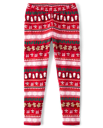 Girls Print Cozy Leggings