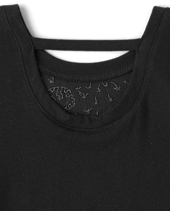 Girls Sequin Bar Back Graphic Top